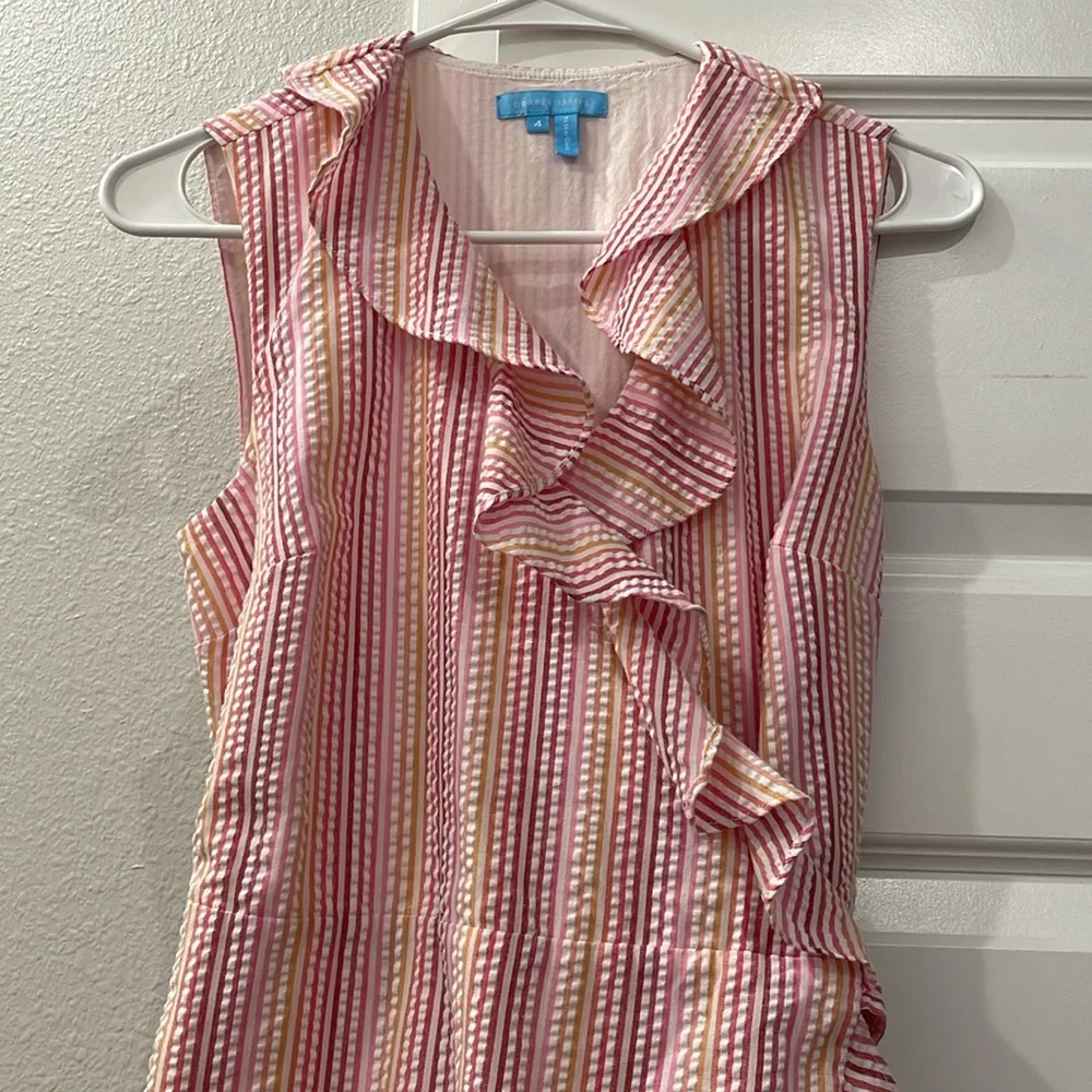 EUC Draper James Reba Flutter wrap dress - Picture 4 of 10
